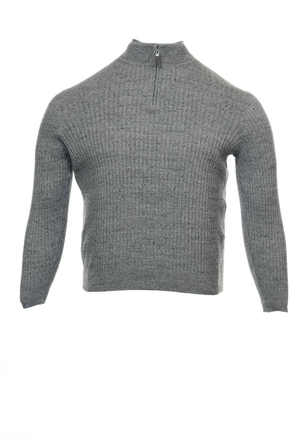 Collezione Gray Heather Half Zip Sweater , Size 2XLarge