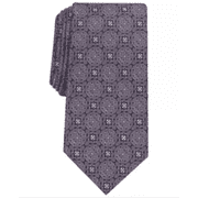 Tasso Elba Men&rsquo;s Soana Medallion Silk Necktie, Purple