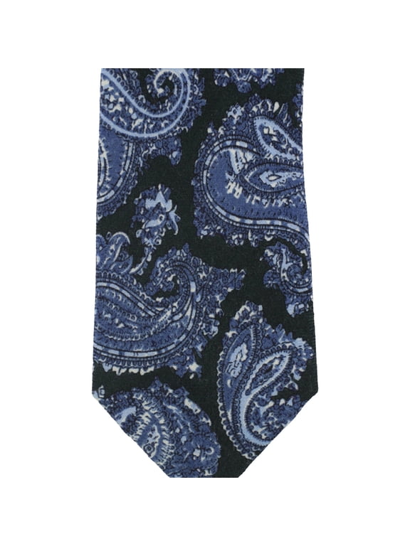 Men’s Paisley Wool Tie (Green)