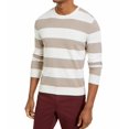 thumbnail image 1 of Tasso Elba Men's Rugby Boucle Sweater Dark Beige Size Medium, 1 of 3
