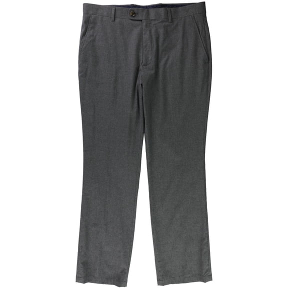 Tasso Elba Mens Classic Casual Trouser Pants, Grey, 38W x 30L