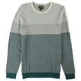 thumbnail image 1 of Tasso Elba Mens Colorblocked Supima Pullover Sweater, Green, Large, 1 of 1