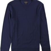 TASSO ELBA Mens Crewneck Sweatshirt, Blue, Small