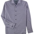 thumbnail image 1 of Tasso Elba Mens Dobby Button Up Shirt, Purple, Small, 1 of 3