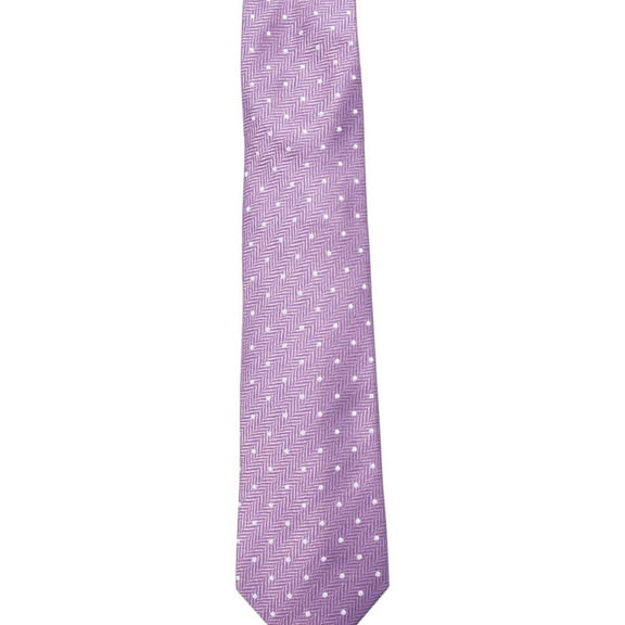 Tasso Elba Mens Dot Self-tied Necktie, Purple, One Size