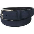 thumbnail image 1 of Tasso Elba Mens Faux Suede Belt, Blue, Medium, 1 of 3