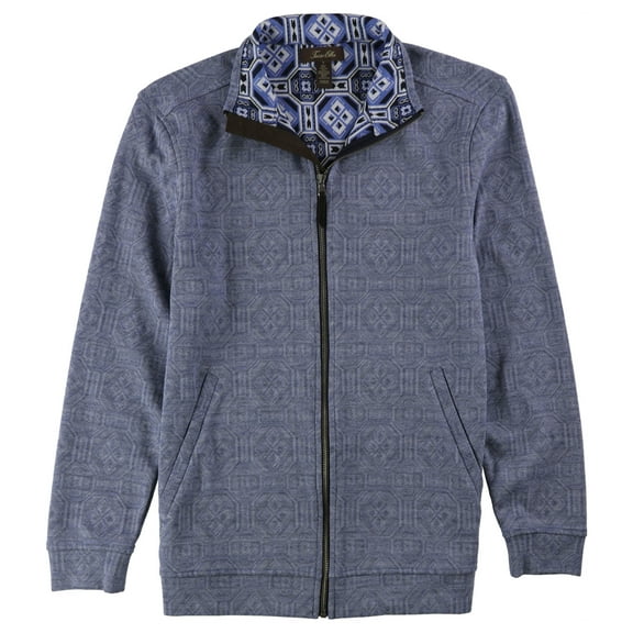 Tasso Elba Mens Knit Jacket4 Navy Blue Combo S