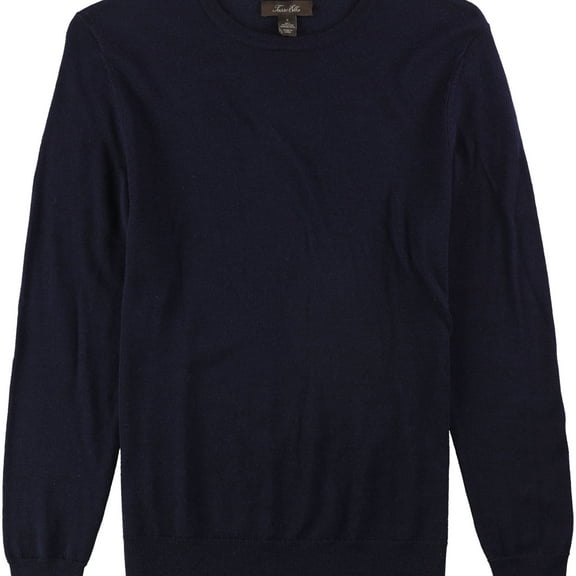 Tasso Elba Mens LS Pullover Sweater, Blue, XX-Large