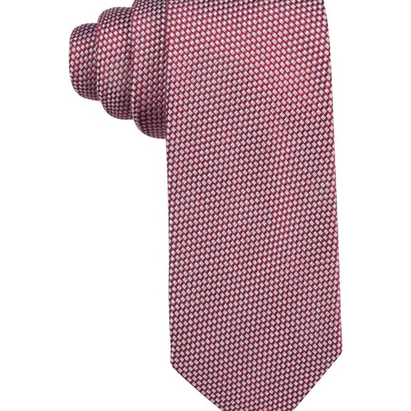 Tasso Elba Mens Matera Self-tied Necktie, Red, One Size