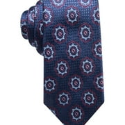 TASSO ELBA Mens Medallion Self-tied Necktie, Blue, One Size