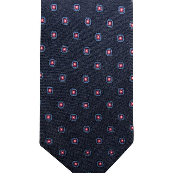 Tasso Elba Mens Medallion Self-tied Necktie, Blue, One Size
