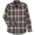 thumbnail image 1 of Tasso Elba Mens Mila Plaid Button Up Shirt, Red, XX-Large, 1 of 2