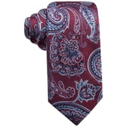 Tasso Elba Mens Paisley Silk Tie Red One Size