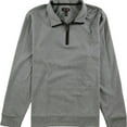 thumbnail image 1 of Tasso Elba Mens Piped 1/4 Zip Pullover Sweater, Grey, XXX-Large, 1 of 2