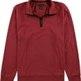 thumbnail image 1 of Tasso Elba Mens Piped 1/4 Zip Pullover Sweater, Red, Small, 1 of 1