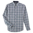 thumbnail image 1 of Tasso Elba Mens Plaid LS Button Up Shirt, Blue, Medium, 1 of 2