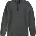 thumbnail image 1 of Tasso Elba Mens Quarter-Zip Pullover Sweater, Grey, Small, 1 of 2
