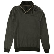 Tasso Elba Mens Rice Stitch Knit Sweater, Brown, X-Large