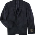 thumbnail image 1 of Tasso Elba Mens Stripe Two Button Blazer Jacket, Blue, 42 Short, 1 of 2
