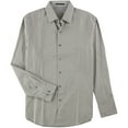 thumbnail image 1 of Tasso Elba Mens Supima Check Button Up Shirt, Beige, X-Large, 1 of 1