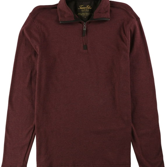 Tasso Elba Mens Supima Pullover Sweater, Red, XX-Large