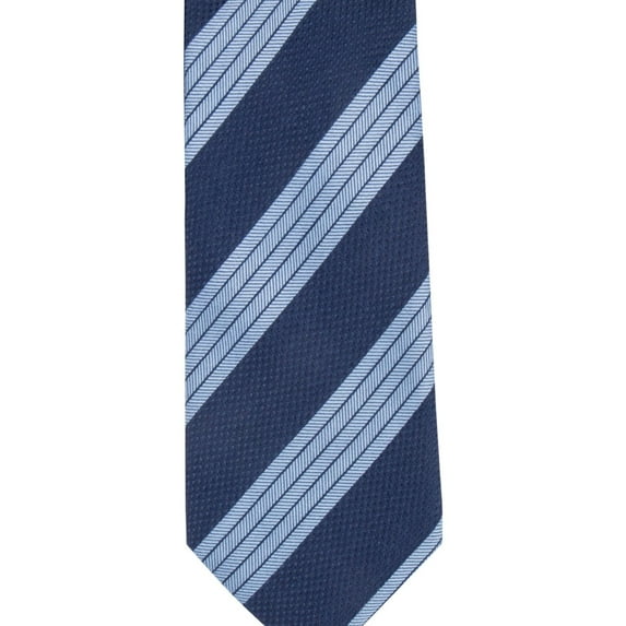 Tasso Elba Mens Textured Self-tied Necktie, Blue, One Size
