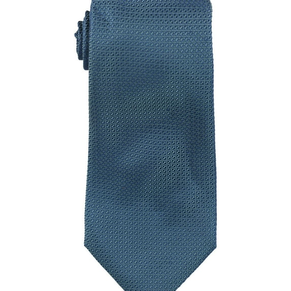 Tasso Elba Mens Textured Self-tied Necktie, Green, One Size