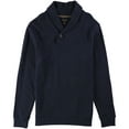 thumbnail image 1 of Tasso Elba Mens Textured Shawl Collar Pullover Sweater, Blue, X-Large, 1 of 2