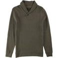 thumbnail image 1 of Tasso Elba Mens Textured Shawl Collar Pullover Sweater, Brown, Large, 1 of 2