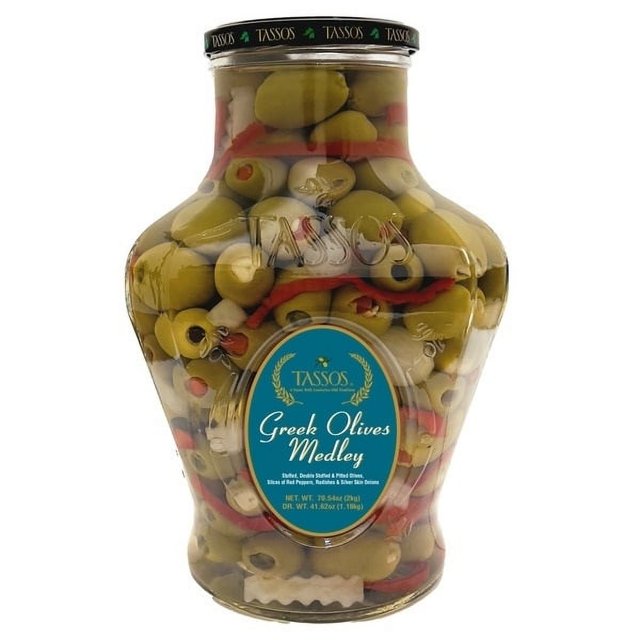 Tassos Mediterranean Gourmet Greek Olives, 70.5 Ounce Jar