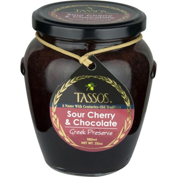 Tassos Sour Cherry and Chocolate Marmalade 25 oz