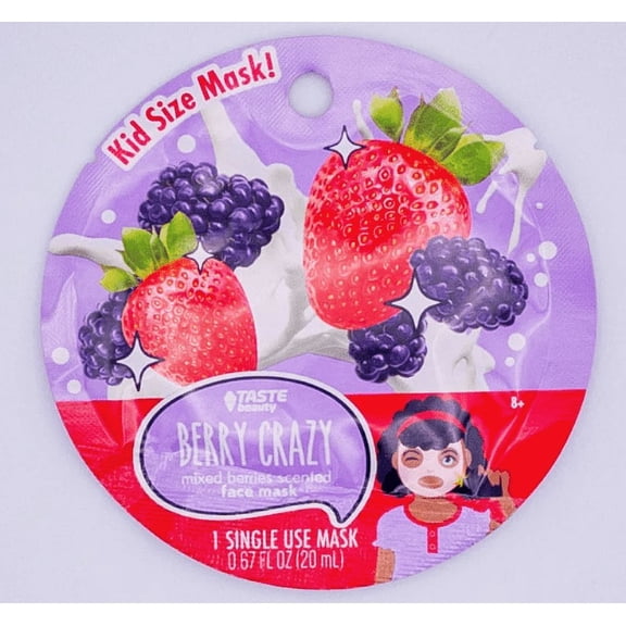 Taste Beauty Berry Crazy Mixed Berries Scented Face Mask Tween