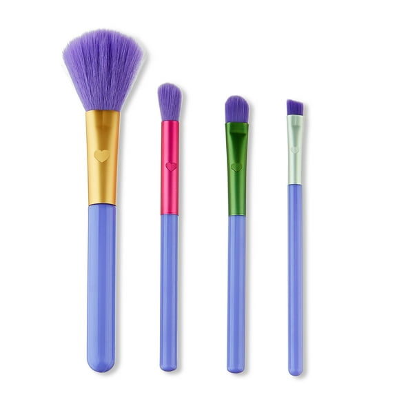 Taste Beauty Cosmetic Brush Set, Purple, 4 Pieces