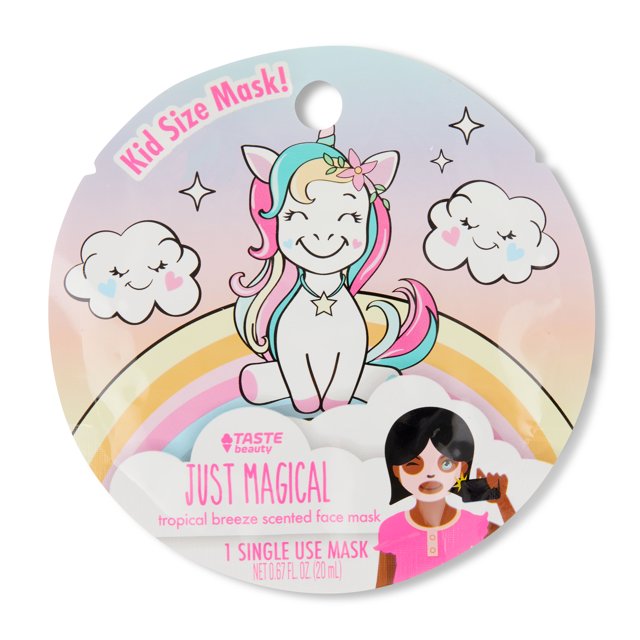 Taste Beauty Just Magical Single Use Sheet Face Mask for Hydration, Tropical Breeze Scented