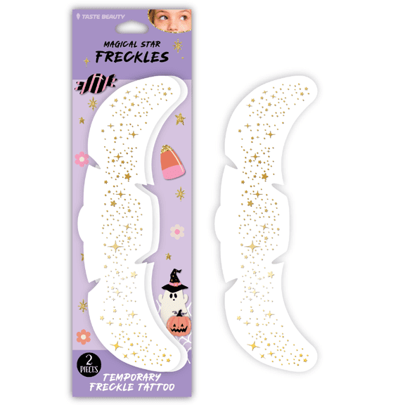 Taste Beauty Temporary Freckle Tattoos, 2 Sheets, Stars