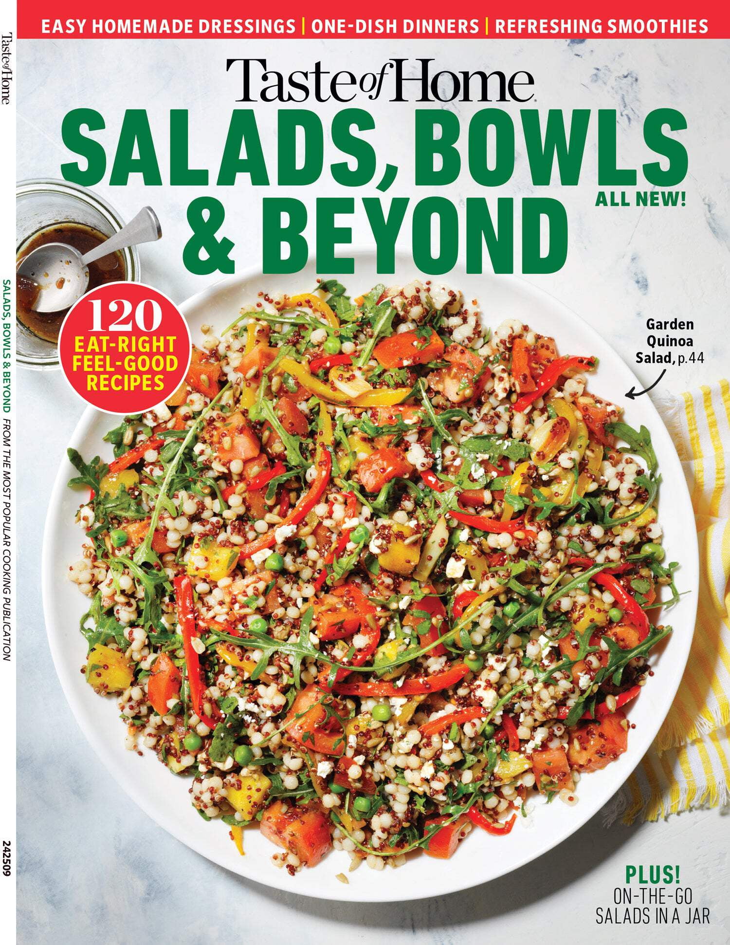 Taste of Home - Salads, Bowls Beyond: 120 Eat-Right Feel-Good Recipes, Fast Fresh, On-The-Go Salads In Jar, Wholesome Veggies, Greens, Fruits, Grains, Lean Protein, Breakfast, Lunch, Dinner More