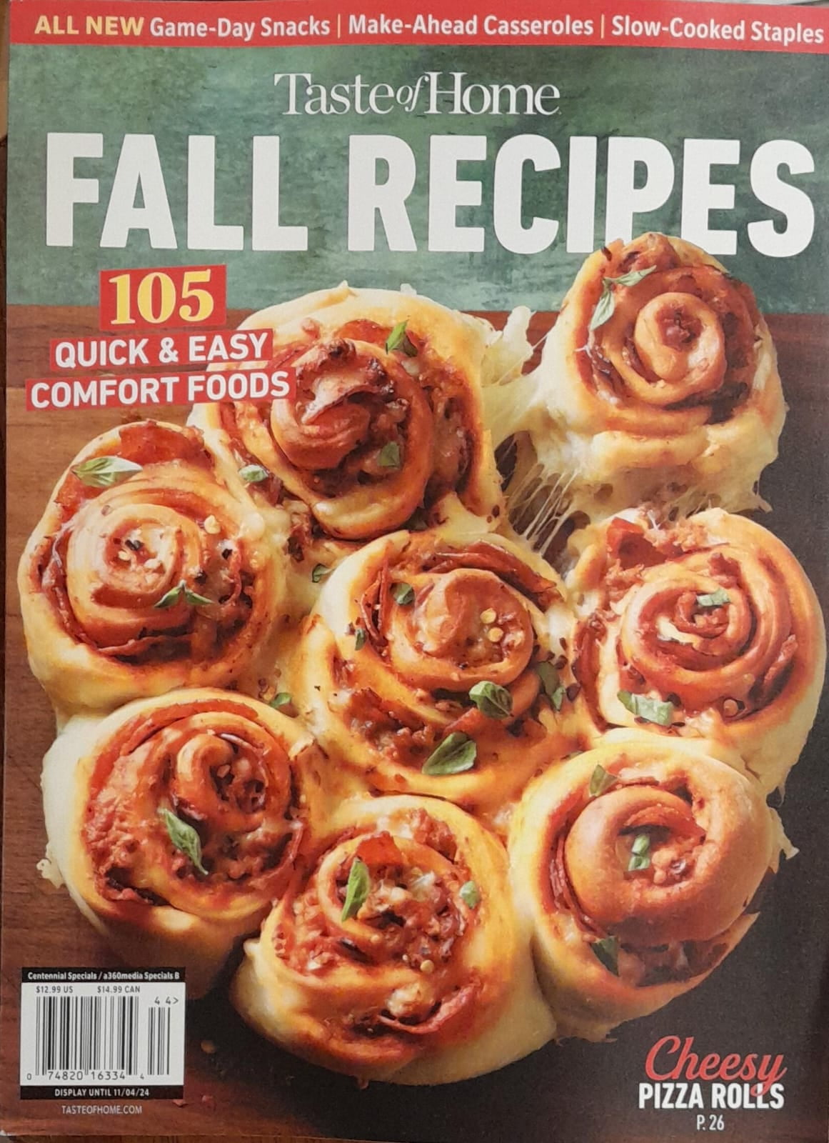 Taste Of Home, Fall Recipes Magazine Issue 44