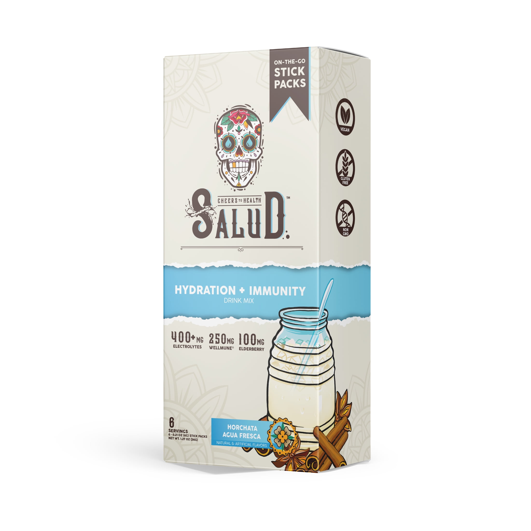 Taste Salud, Hydration + Immunity Drink Mix, Horchata, 1.27 oz