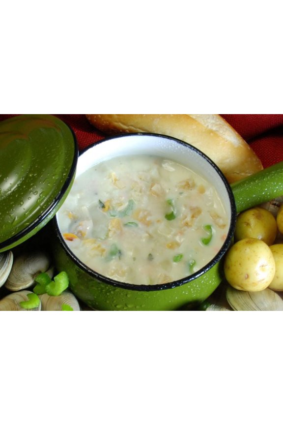 New England Clam Chowder - 8 lb. package, 2 per case