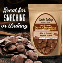 Taste Valley Dairy-Free and Soy-Free Semi Sweet Dark Chocolate Wafers: Ideal Melting Chocolate for Desserts, Fondue, Baking, Decorations, Dipping and More! Reseal able Bags, 24 oz. (1.5 lb)