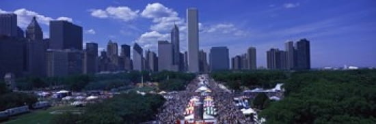 Taste of Chicago Chicago IL Canvas Art - Panoramic Images (36 x 12)