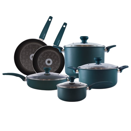 Taste of Home 10-Piece Non-Stick Easy to Clean Aluminum Cookware Set