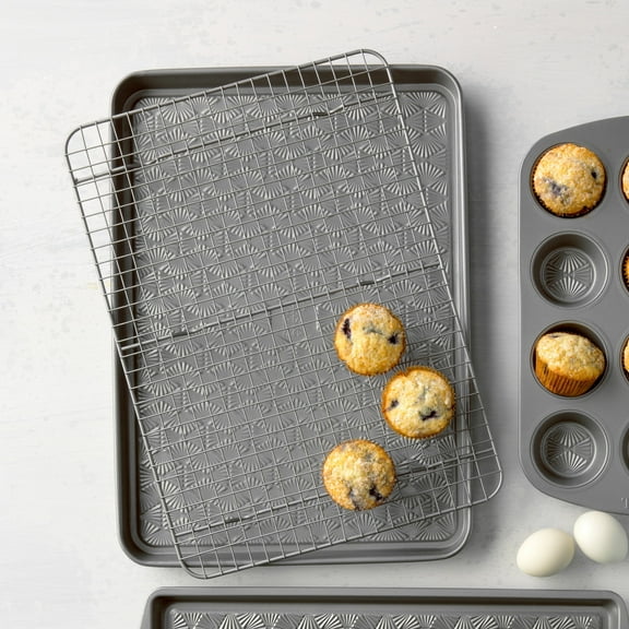 Taste of Home 18 x 13 inch Baking Sheet with Cooling Rack Set