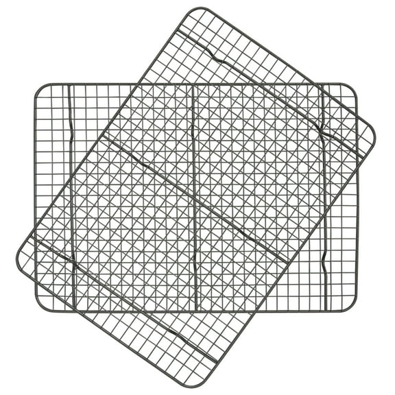 Taste of Home 3069 Set of 2 - 17.5 x 12.5-inch Non-Stick Rectangle Metal Cooling Racks