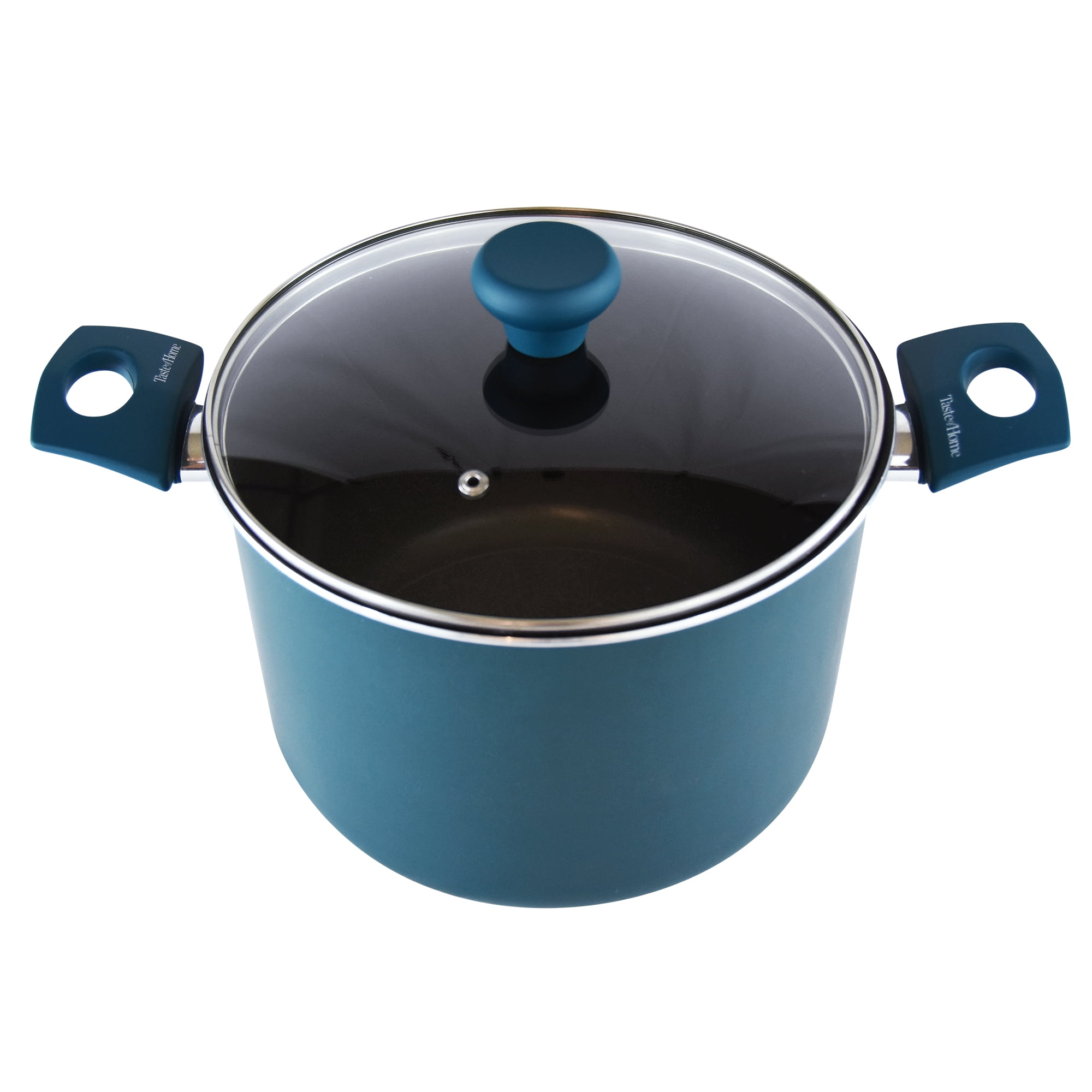  MNHW Non Stick Aluminum Sauce/Stock Pot With Glass Lid 8 Quart,  Black Cooking pot Soup pot Steam pot Big pots for cooking Large pot for  cooking Cooking pots with lids Kitchen