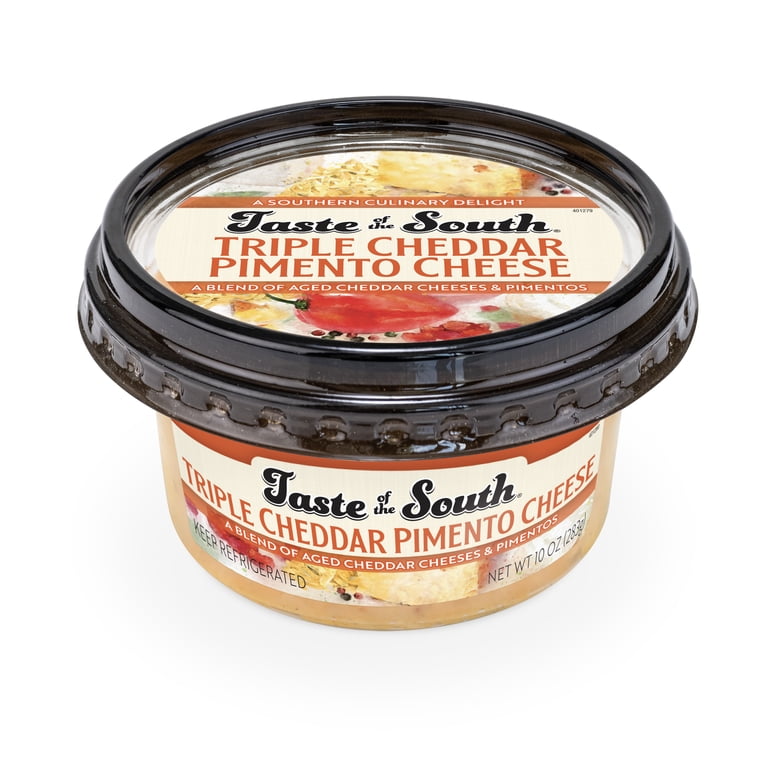 Taste of the South Triple Cheddar Pimento Cheese, 10 oz (Tub
