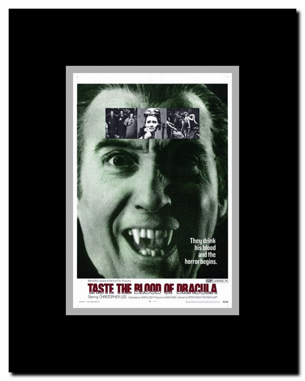 Taste the Blood of Dracula Framed Movie Poster