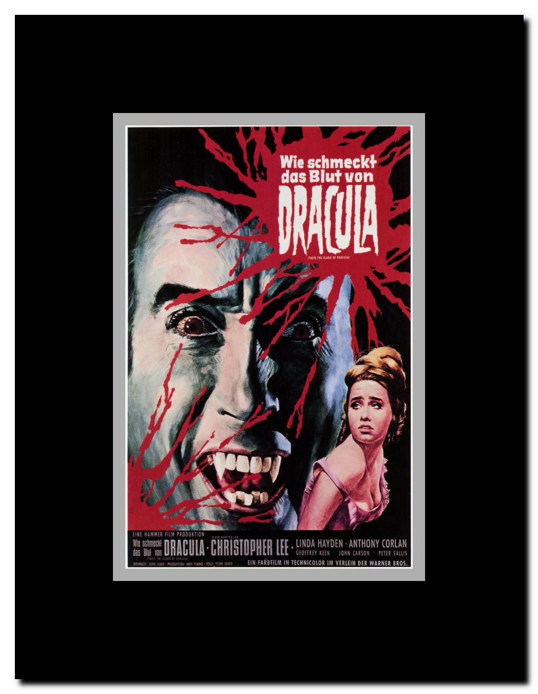 Taste the Blood of Dracula Framed Movie Poster