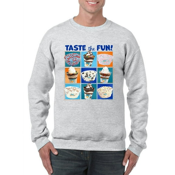 Taste the Fun - Dippin’ Dots Ice Cream Assorted Treats Graphic Men's Sweatshirt