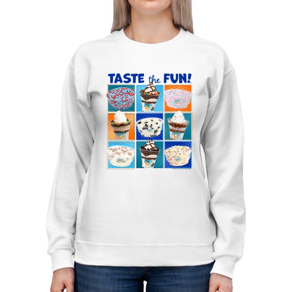 Taste the Fun - Dippin’ Dots Ice Cream Assorted Treats Graphic Women's Sweatshirt